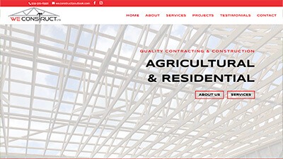website design WeConstruct Ltd. Contractor construction 