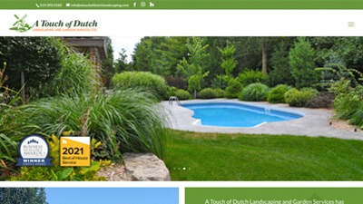 website design seo A Touch of Dutch Landscaping