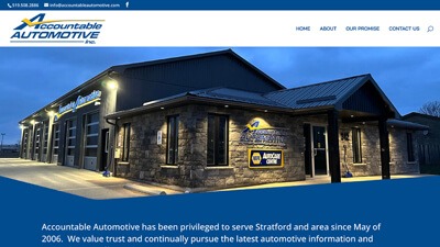 Custom WordPress website design Accountable Automotive Stratford, Ontario
